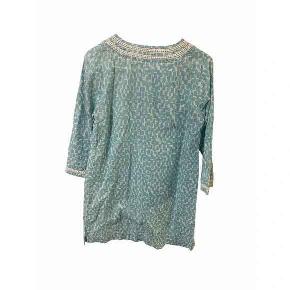 Boden Size 4 Blue Dress Tunic 3/4 Sleeves - Picture 2 of 6